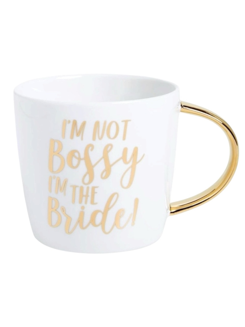 new Bride Boss Coffee Mug ✶ Gold Handle ✶ Gold Foil Script ✶ Ceramic White ✶ - Picture 9 of 16